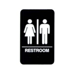 Vollrath 5633 - Restroom Sign, Braille, 6