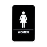 Vollrath 5634 - Women Sign, Braille, 6