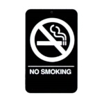 Vollrath 5638 - No Smoking Sign, Braille, 6