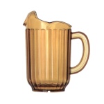 Vollrath 6010-16 - Three-Lipped Pitcher, 60 oz., polycarbonate, amber, (Case of 12)