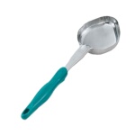Vollrath 6412655 - Spoodle, solid oval, handle teal, 6 oz., 14-3/8