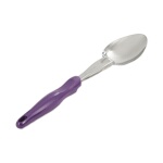 Vollrath 6414080 - Heavy Duty Spoon, purple nylon handle, solid, 13-13/16