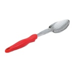 Vollrath 6414240 - Heavy Duty Spoon, red nylon handle, perforated, 13-13/16