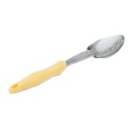 Vollrath 6414250 - Heavy Duty Spoon, yellow nylon handle, perforated, 13-13/16