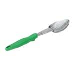 Vollrath 6414270 - Heavy Duty Spoon, green nylon handle, perforated, 13-13/16