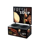 Vollrath 7203102 - Cayenne Twin Well Soup Merchandiser w/Tuscan Graphics, 11.7 amps