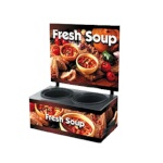 Vollrath 7203103 - Cayenne Twin Well Soup Merchandiser w/Country Kitchen Graphics, 11.7 amps