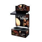 Vollrath 7203202 - Cayenne Twin Well Soup Merch w/Menu Board w/2 7-1/4 qt. Inserts
