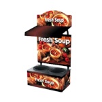 Vollrath 7203203 - Cayenne Twin Well Soup Merch w/Menu Board, 11.7 amps