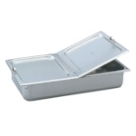 Vollrath 77430 - Steam Table Pan Cover, hinged flat solid, 20 15/16
