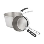 Vollrath 781145 - Tapered Sauce Pan, 4.5 qt., plated handle, riveted, stainless steel, (Case of 4)