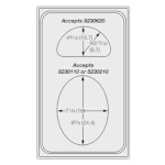 Vollrath 8240216 - Miramar Template, for oval & 1/2 oval decorative pans