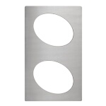 Vollrath 8240314 - Miramar Template, for (2) small oval decorative pans, plain