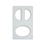 Vollrath 8240420 - Miramar Template, for (1) oval & (2) half oval decorative pa