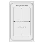 Vollrath 8240510 - Miramar Template, for (1) rectangle (3/4) size) decorative p