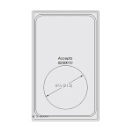 Vollrath 8240614 - Miramar Template, for (1) medium round decorative pan, plain