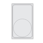 Vollrath 8240710 - Miramar Template, for (1) large round decorative pan, night