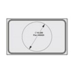 Vollrath 8242114 - Miramar Single Size Template for Miramar Cookware, stainless