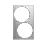 Vollrath 8242516 - Single Size Template for Cookware, satin edge, (2) large round cutouts