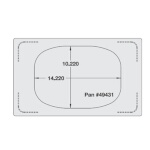 Vollrath 8242710 - Miramar Single Size Template for Miramar Cookware, night sky