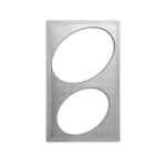 Vollrath 8243116 - Single Size Template for Cookware, satin edge, (1) medium oval & (1) large oval