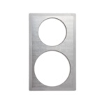 Vollrath 8243316 - Single Size Template for Cookware, satin edge, (1) large round & (1) small round