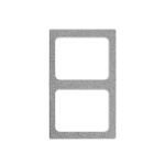 Vollrath 8244124 - Miramar Template, (2) 40005 decorative pans, gray granite color