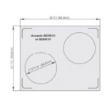 Vollrath 8250316 - Double Well Template, for 2 casseroles, stainless/satin finish edge