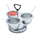 Vollrath 99637 - Server, Three-Way REVOLVING, stainless, includes rack with s