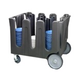 Vollrath ADC-2 - Dish Cart w/2 Posts & 4 Stacks, Gray