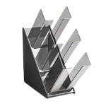 Vollrath CTCL-3B - 3 High Countertop Lid Organizer, 6