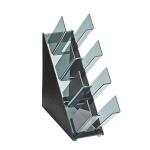 Vollrath CTCL-4B - 4 High Countertop Lid Organizer, 5-1/4