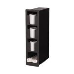 Vollrath FML-3VS - Flush Mount Lid & Straw Holder, (3) lid columns & (1) straw column, vertical