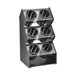 Vollrath FWVH-3X2B - Vertical Flatware Holder, countertop, 11-1/4