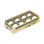 Vollrath HR1B1B - Dishwasher Rack, half size, (8) compartment, (2) extenders, (Case of 4)