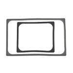 Vollrath N-0006B - Silicone Pan Band for Sixth Size Pans, Black, 6