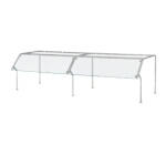 Vollrath N98653 - Breath Guard, single-sided with shelf, 3/8