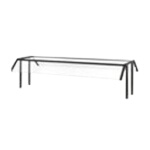 Vollrath PB89287 - Breath Guard, double-sided buffet, for (4) well units/stainless steel or laminate