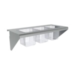 Vulcan CONRAIL-ACB25 - Condiment rail, (3) 1/6 size pans or (1) 1/3 size pan