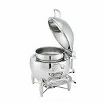 Walco WLWI11LSSGL - Idol Round Soup Station, 11-1/2 quart., glass top lid
