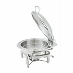 Walco WLWI6LGL - Idol Chafer, 7 quart, round, glass top lid