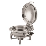 Walco WLWI6LML - Idol Chafing Dish Kit, 7 qt., round, with solid hinged lid