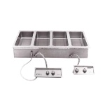 Wells MOD-427TDM/AF - Food Warmer, top-mt., Built-In, electric, (4) openings for (4) 1/3 size pans