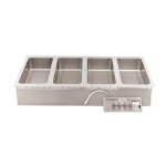 Wells MOD-427TDM - Food Warmer, top-mt., Built-In, electric, (4) openings for (4) 1/3 size pans