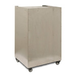 Winco 30147 - Pedestal Base, (1) shelf, stainless steel, casters, for Silver Screen 14 oz. poppers