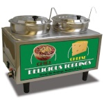 Winco 51072A - Chili & Cheese Warmer, (2) 7 qt. wells