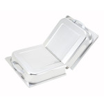 Winco C-HDC - Steam Table Pan Cover, domed, hinged, with handle, stainless steel