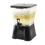 Winco PBD-3SK - Beverage Dispenser, 3 gallon, square, dripless faucet, black