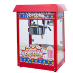 Winco POP-8R - Popcorn Machine, electric, 8 oz. kettle, clear plexiglass doors, red