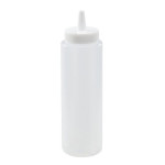 Winco PSB-08C - Squeeze Bottle, 8 oz., plastic, clear (6 each per pack)